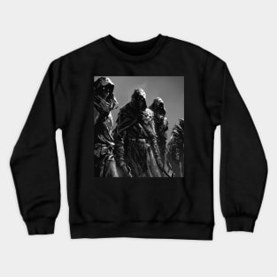 Science Fiction Sand People Scifi Monochrome Black and White Crewneck Sweatshirt